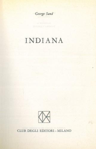 Indiana - George Sand - copertina