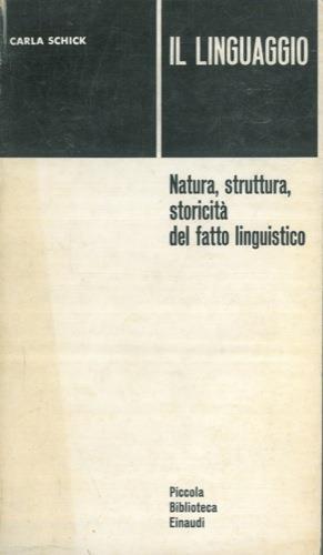 Il linguaggio - Carla Schick - copertina