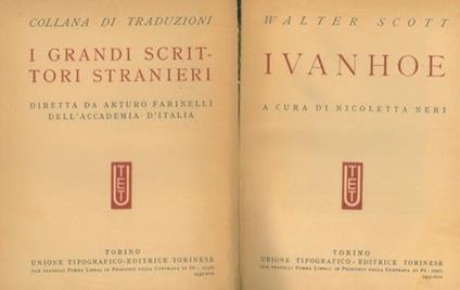 Ivanhoe - Walter Scott - copertina