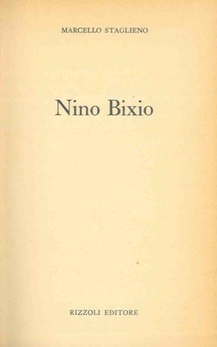 Nino Bixio - Marcello Staglieno - copertina