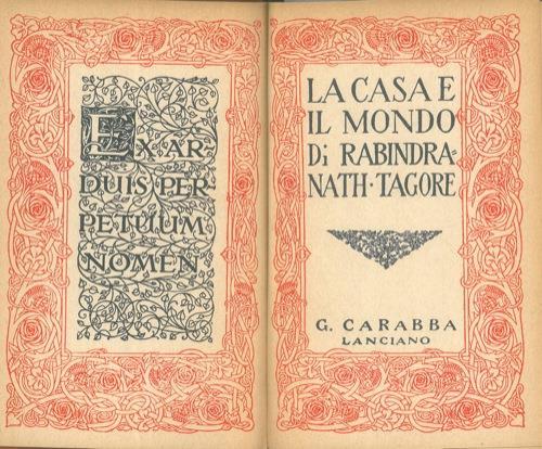 La casa e il mondo - Rabindranath Tagore - copertina