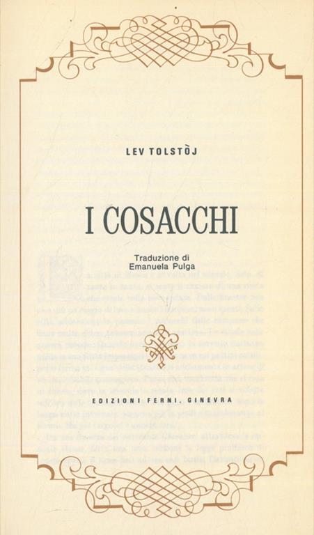I cosacchi - Lev Tolstoj - copertina
