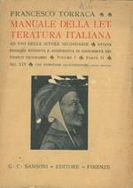 Manuale della letteratura italiana. Vol. 1 Parte II. Vol. 2. Vol. 3 Parte II