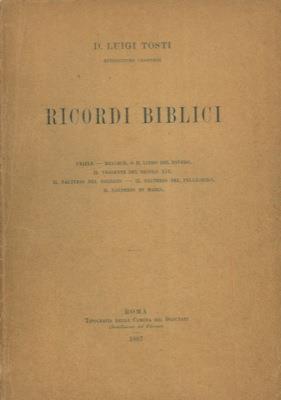 Ricordi biblici - Luigi Tosti - copertina
