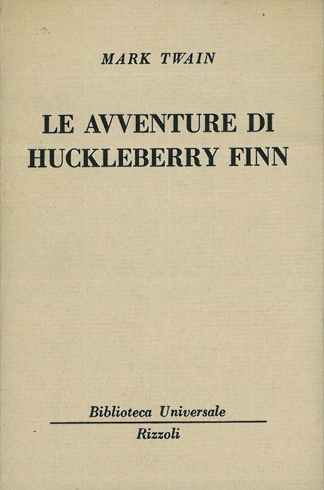 Le avventure di Huckleberry Finn - Mark Twain - copertina