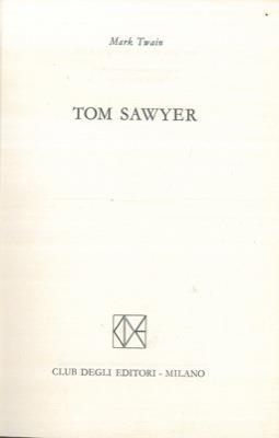 Tom Sawyer - Mark Twain - copertina