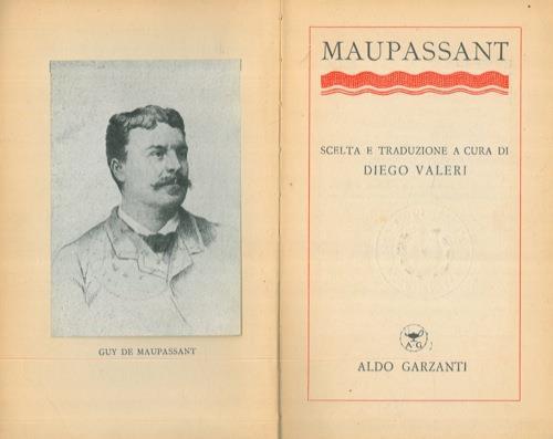 Maupassant. (Novelle) - Diego Valeri - copertina