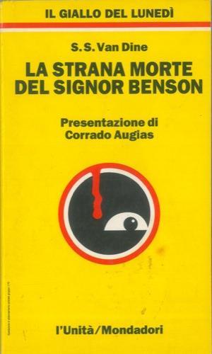 La strana morte del Signor Benson - S. S. Van Dine - copertina