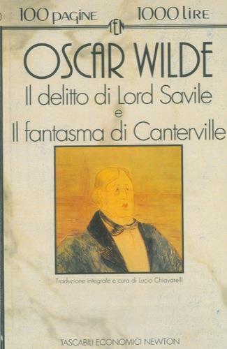 Il delitto di lord Arturo Savile - Oscar Wilde - copertina