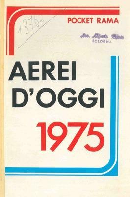Aerei d'oggi 1975 - copertina