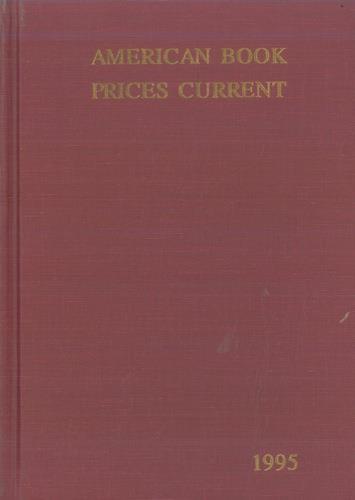 American Book Prices Current 1995. Vol. 101 - copertina