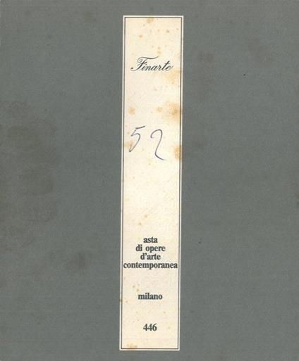 Asta di opere d'arte contemporanea - copertina