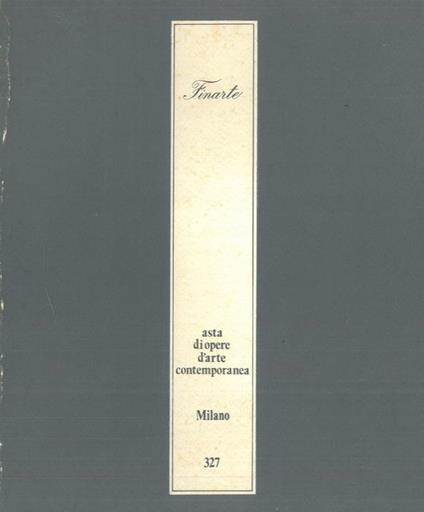 Asta di opere d'arte contemporanea - copertina