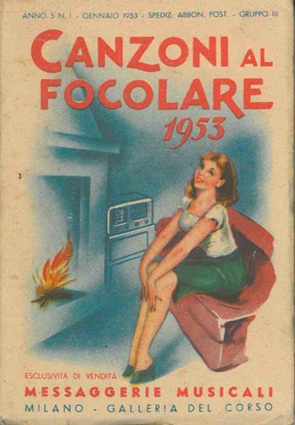 Canzoni al focolare 1953, Raccolta di tutte le canzoni di successo - copertina