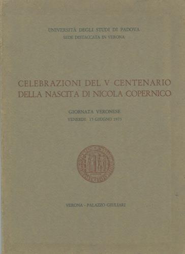 Celebrazioni del V centenario della nascita di Nicola Copernico - copertina