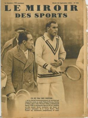 Cochet et Tilden, au stade Roland-Garro - copertina