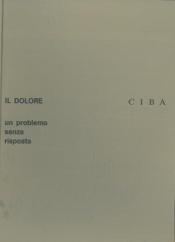 Il dolore. Un problema senza risposta - copertina