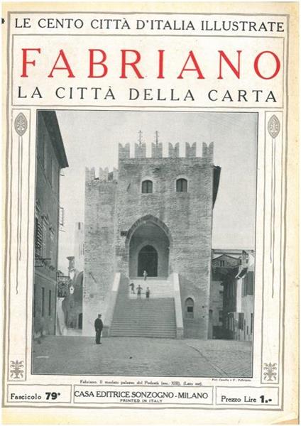 Fabriano. La città della carta - copertina