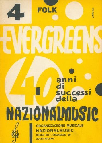 Folk evergreen. Strumenti in Do - copertina