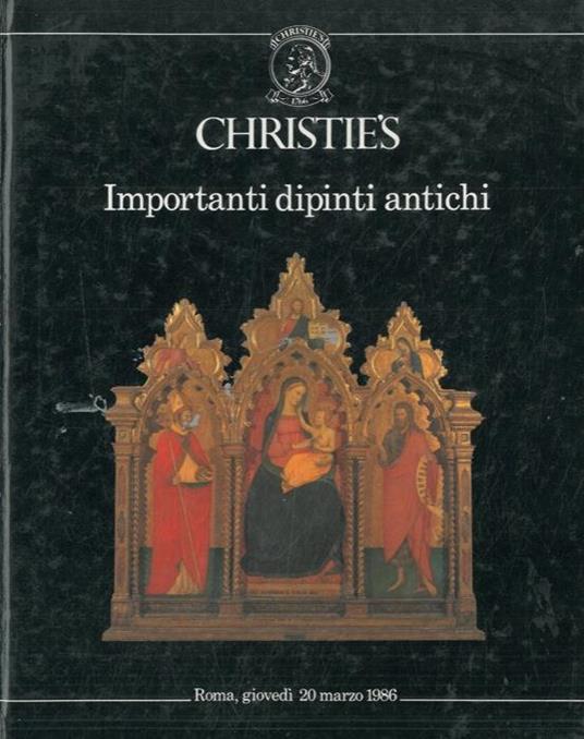 Importanti dipinti antichi - copertina