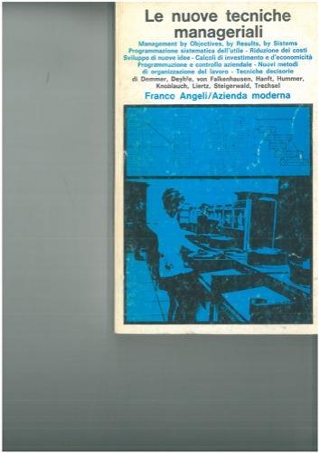 Le nuove tecniche managerial - copertina