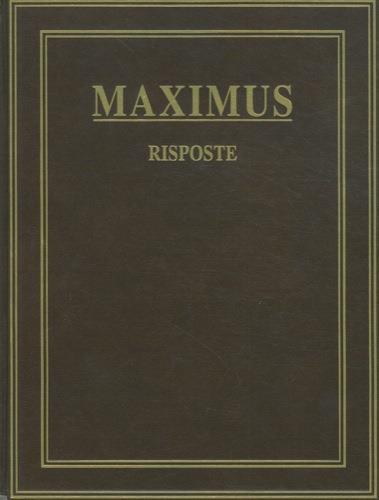 Maximus. Risposte. Enciclopedia universale di base sinottica sistematica ragionata - copertina