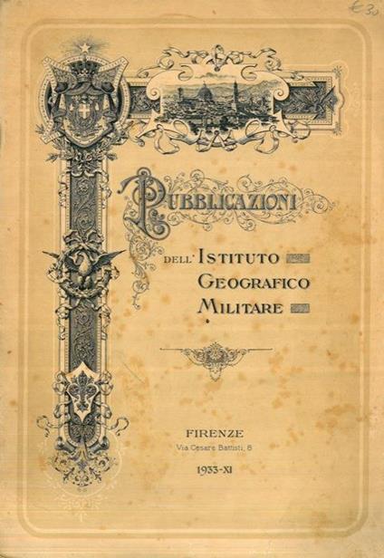 Pubblicazioni dell'Istituto Geografico Militare - copertina