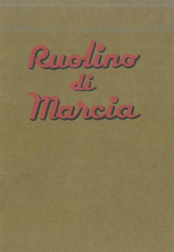 Ruolino di marcia - copertina