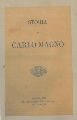 Storia di Carlo Magno - copertina