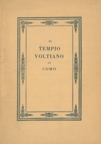 Il tempio voltiano in Como - copertina