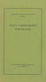 Testi e documenti foscoliani
