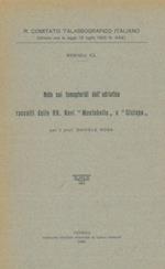 Nota sui tomopteridi dell'Adriatico raccolti dalle R.R. navi 