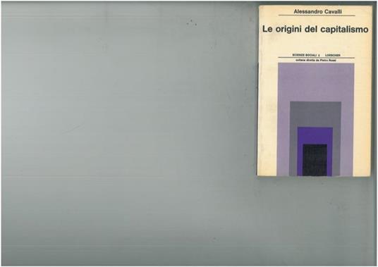 Le origini del capitalismo - Alessandro Cavalli - copertina