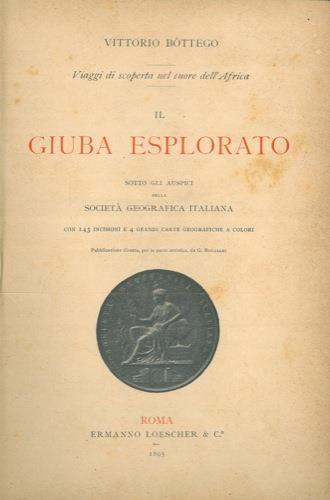 Il Giuba esplorato - Vittorio Bottego - copertina
