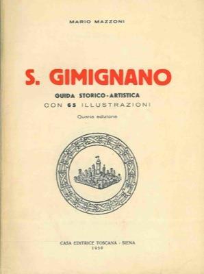 S.Gimignano. Guida storico-artistica - Mario Mazzoni - copertina
