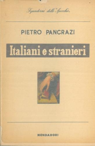 Italiani e stranieri - Pietro Pancrazi - copertina