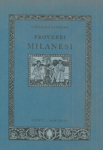 Proverbi milanesi - Caterina Santoro - copertina