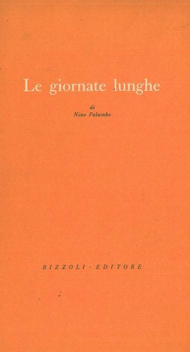 Le giornate lunghe - Nino Palumbo - copertina