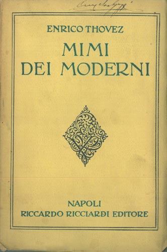 Mimi dei moderni - Enrico Thovez - copertina