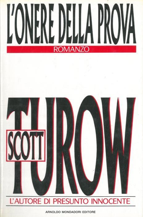 L' onere della prova - Scott Turow - copertina