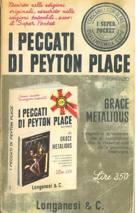 I peccati di Peyton Place - Grace Metalious - copertina