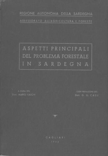 Aspetti principali del problema forestale in Sardegna - Mario Falchi - copertina