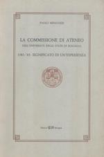 La commissione di ateneo dell'Università degli studi di Bologna 1981-'85: significato di un'esperienza