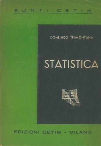 Elementi di statistica - Domenico Tramontana - copertina