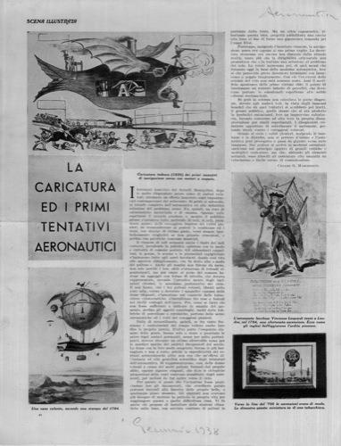 La caricatura ed i primi tentativi aereonautici - G. Cesare Marchesini - copertina