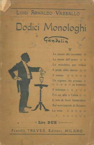Dodici monologhi di Gandolin - Luigi A. Vassallo - copertina