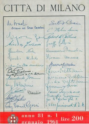 Città di Milano. Rassegna mensile del Comune e bollettino di statistica - Leo Marchetti - copertina