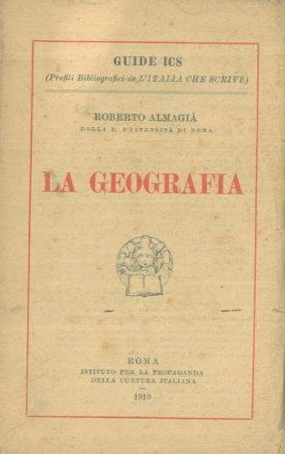La geografia - Roberto Almagià - copertina
