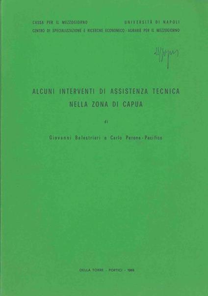 Alcuni interventi di assistenza tecnica nella zona di Capua - Giovanni Balestrieri - copertina