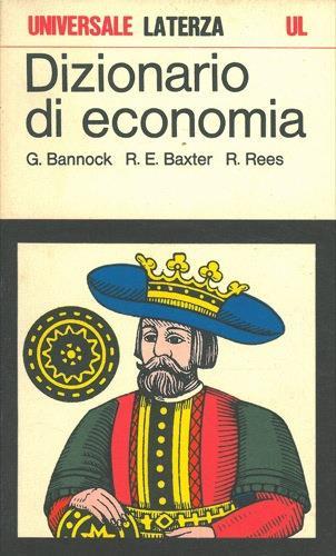Dizionario di economia - Graham Bannock - copertina